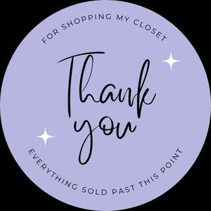 All items sold past this point!